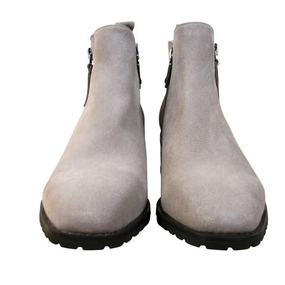 Blondo Samara‎ Leather Suede Ankle Boots Tan Size 8.5 Waterproof New Without Box - Picture 3 of 10